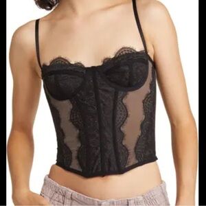 Urban Outfitters Black Modern Love Corset
